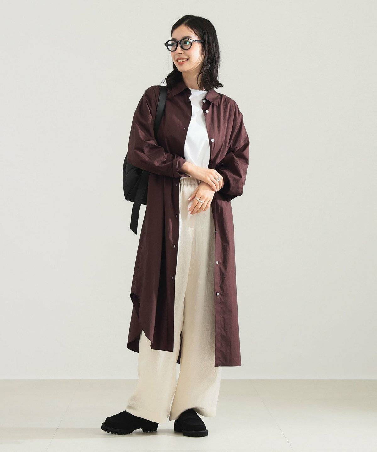 シャツワンピコーデ