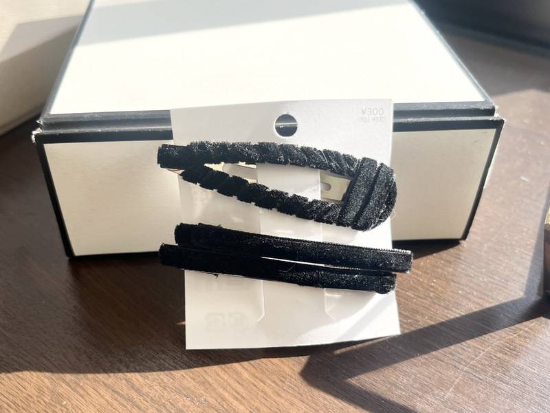 ヘアピン3本台紙