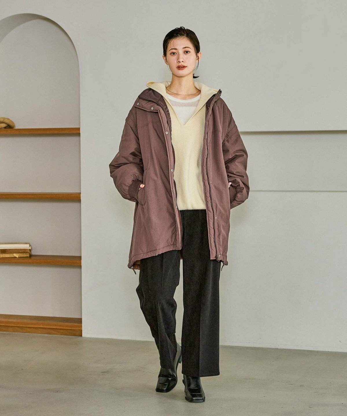 モッズコートコーデ