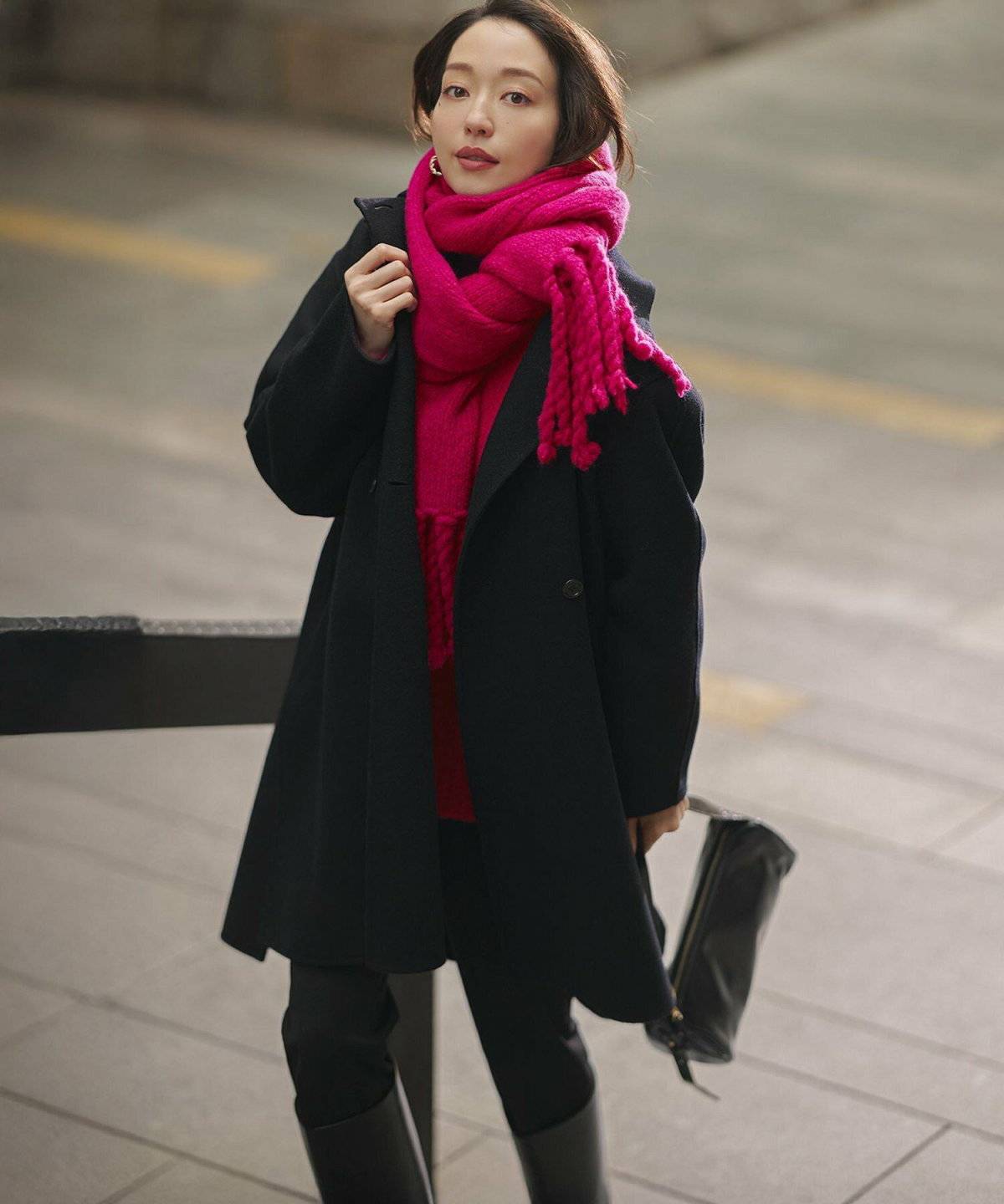 :チェスターコートコーデ