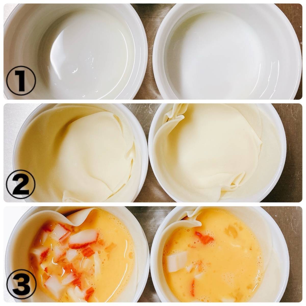 いちまさ公式の「餃子の皮で簡単キッシュ」のレシピ