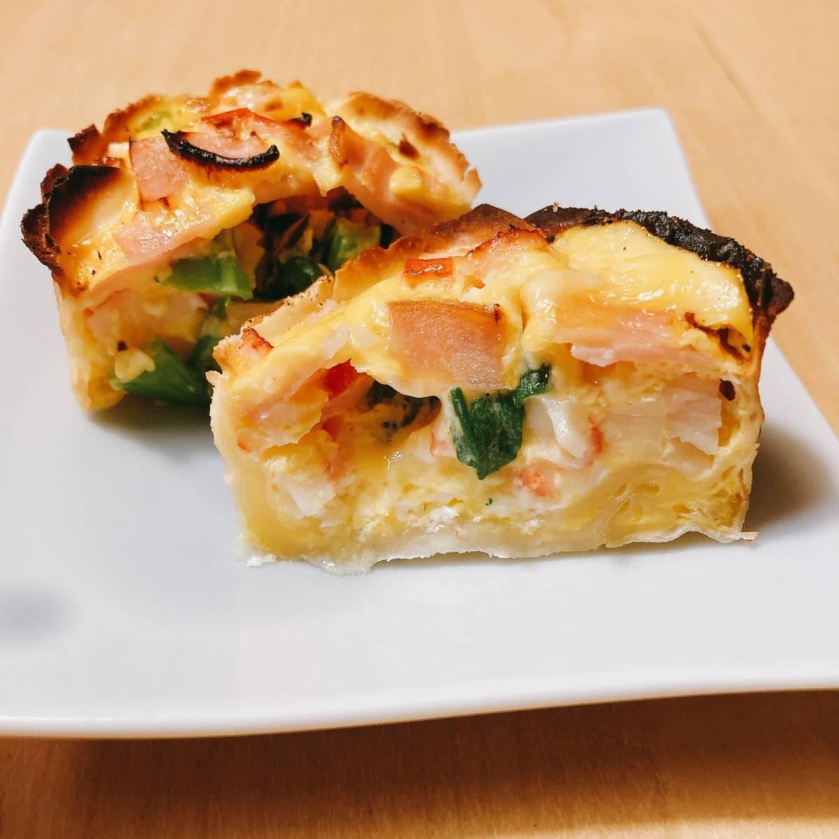 いちまさ公式の「餃子の皮で簡単キッシュ」のレシピ