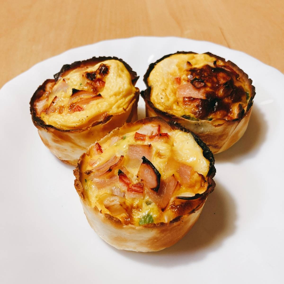 いちまさ公式の「餃子の皮で簡単キッシュ」のレシピ