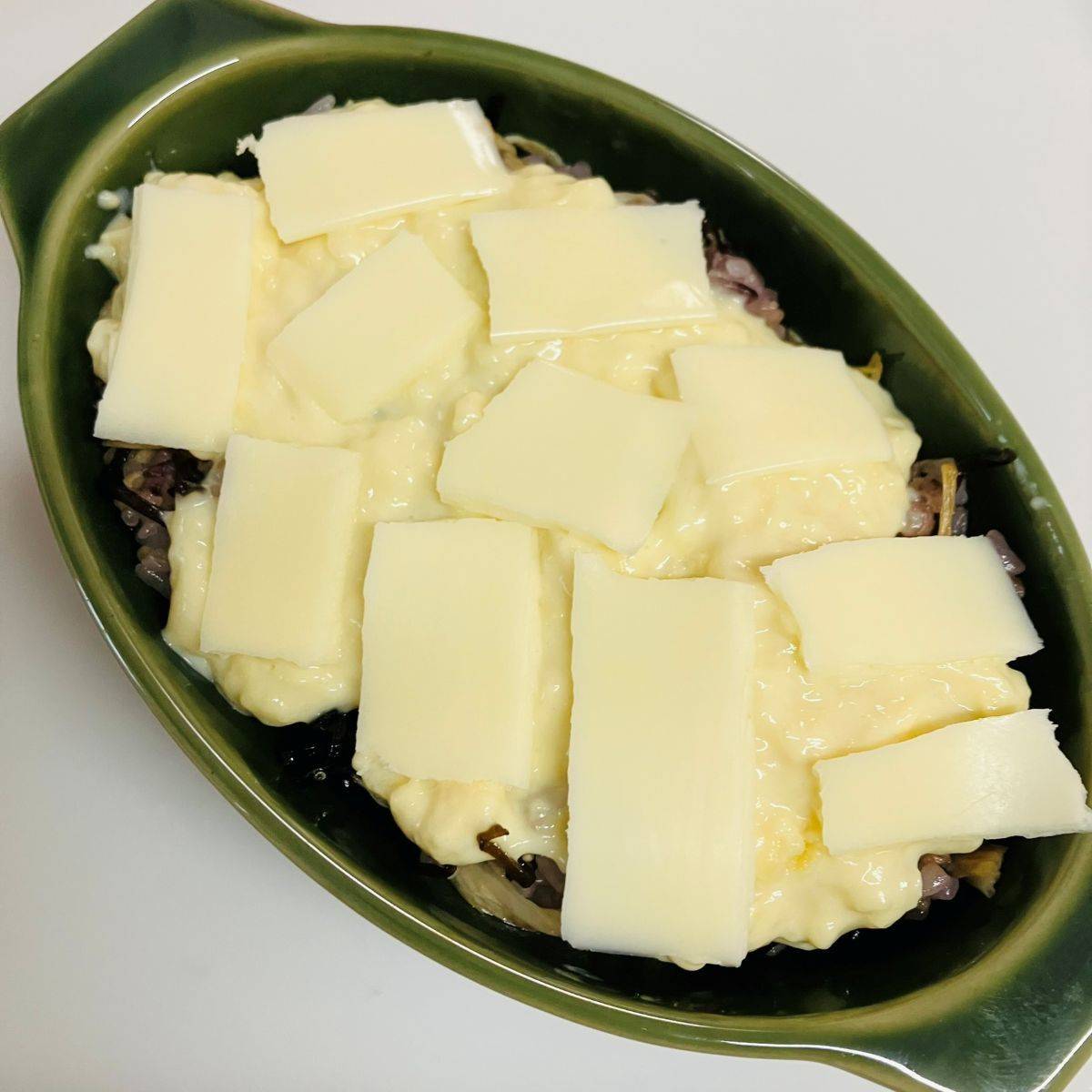 くらこん公式の「塩こんぶ玄米豆乳ドリア」のレシピ