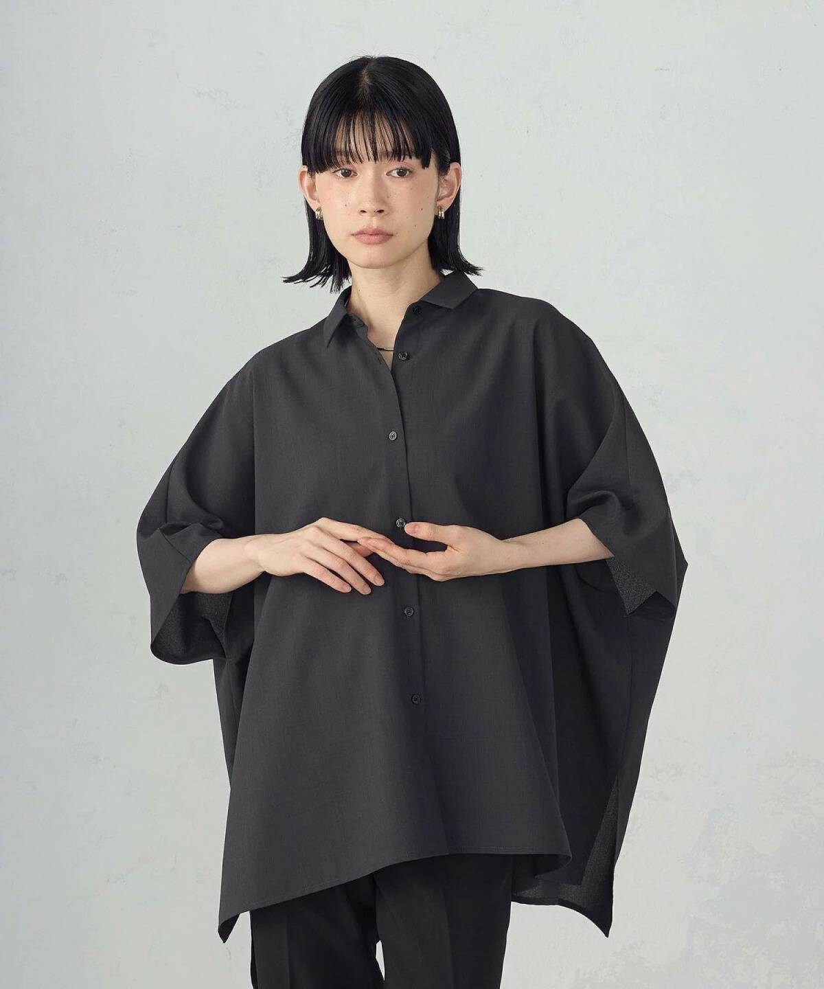 COMME CA ISM オーバーサイズ シャツ