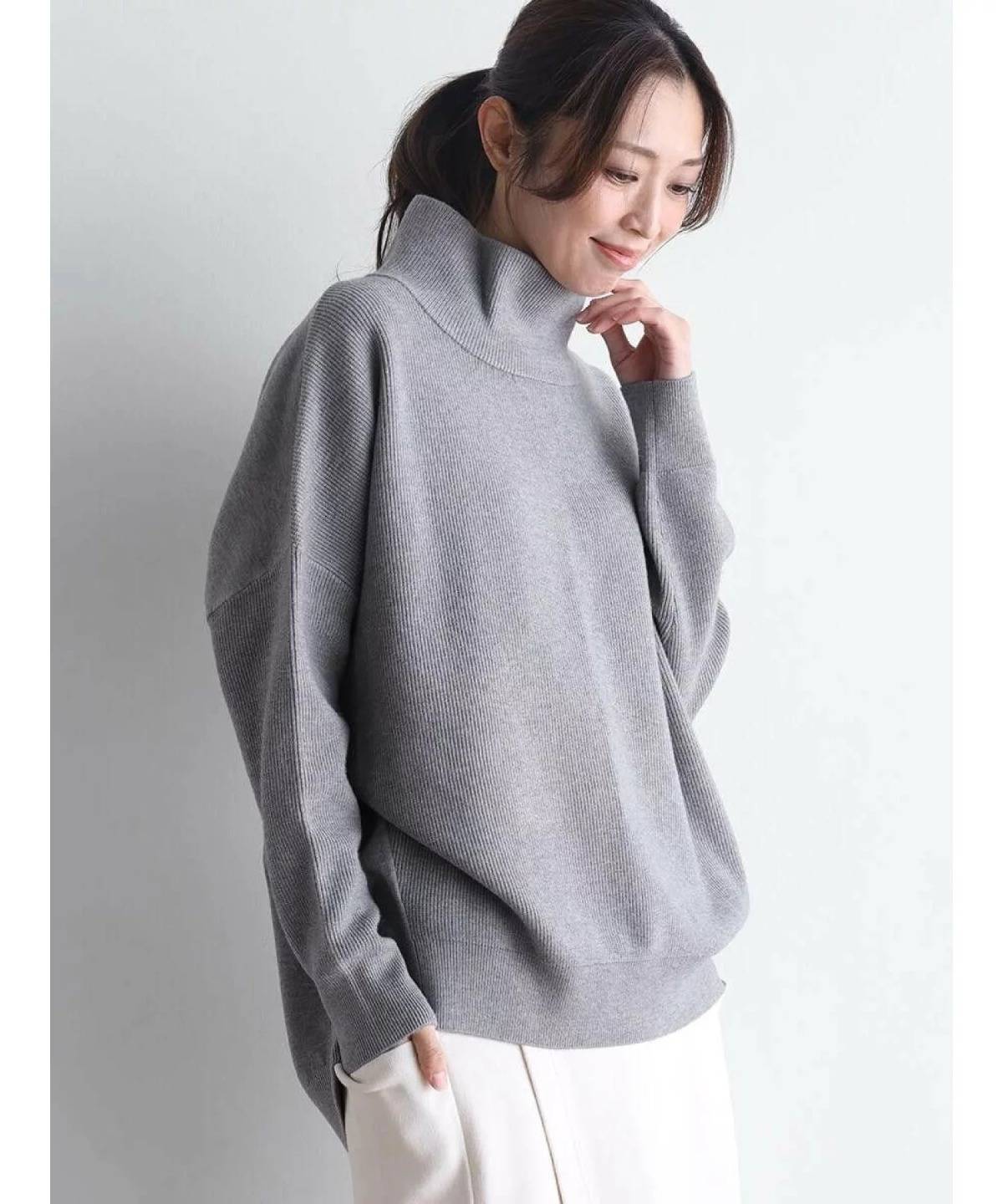 LASUD オーバーサイズニットプルオーバー