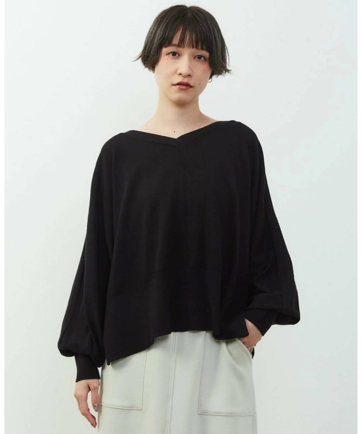 SOFFITTO ドルマン2wayニットトップス