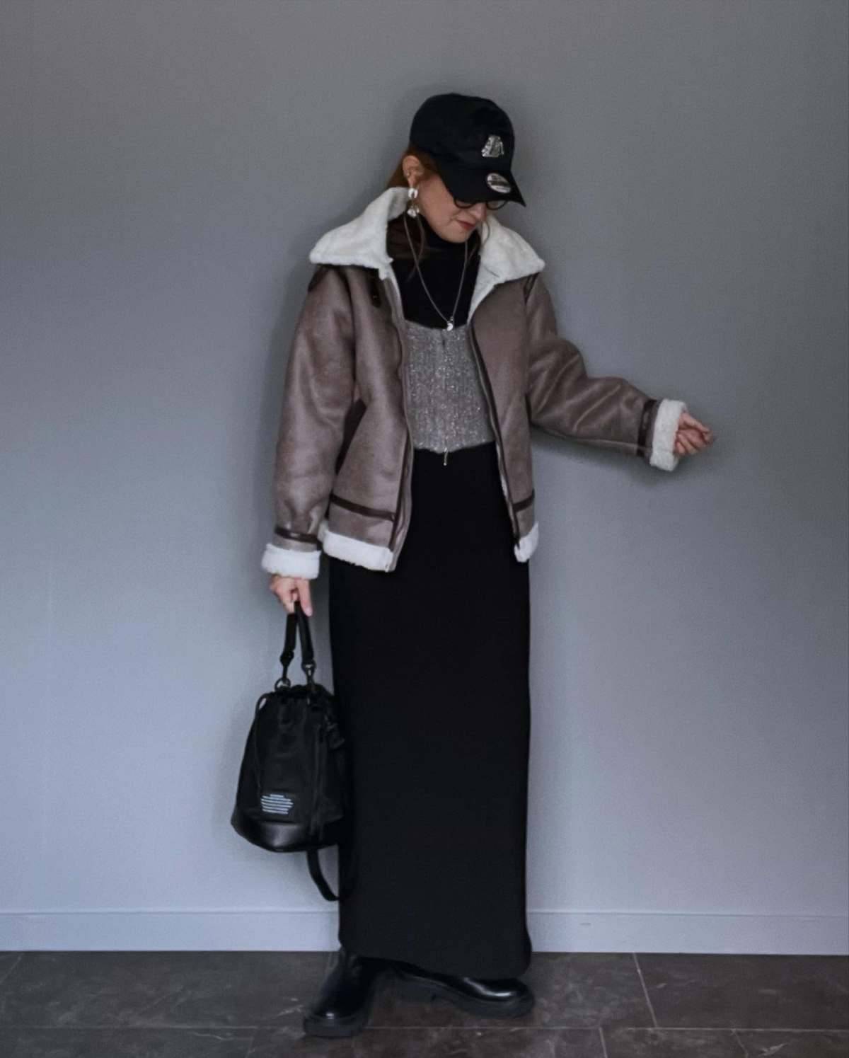 トップスの重ね着が◎