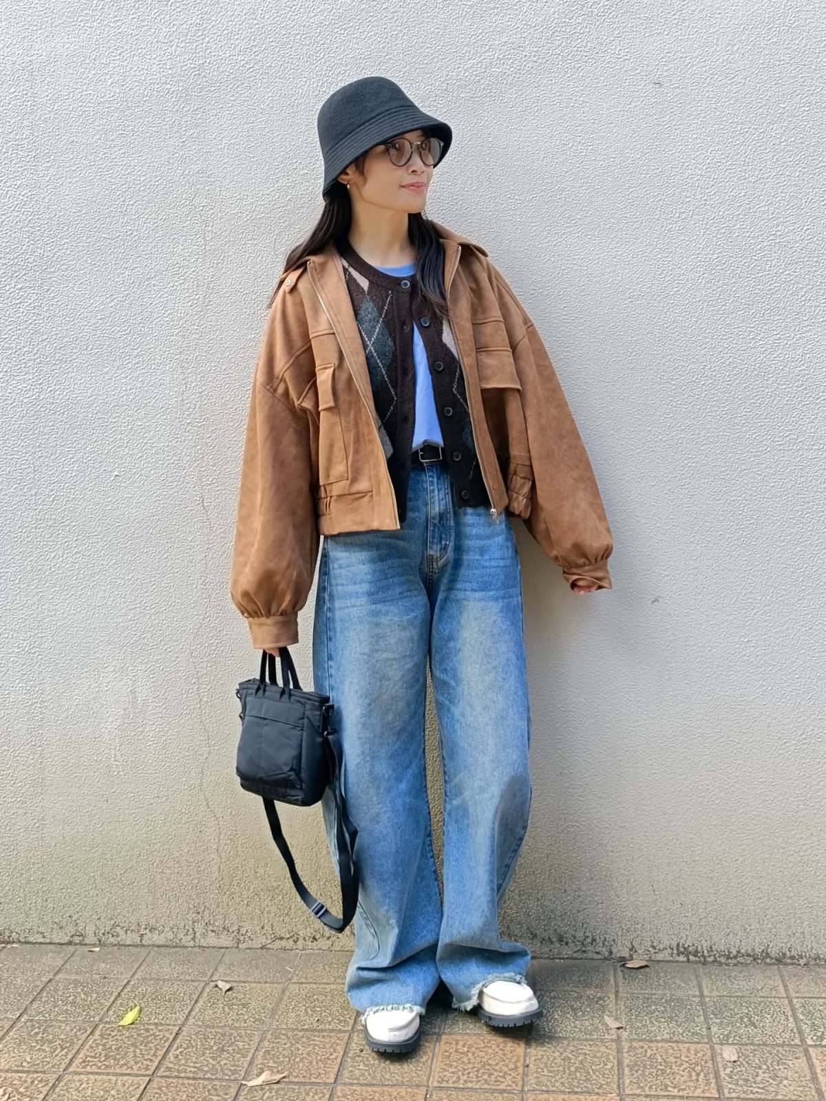 アーガイル柄をアクセントにする♡