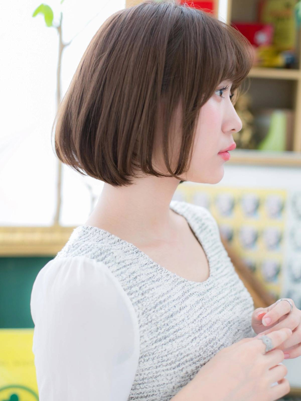 さらツヤシンプルボブ