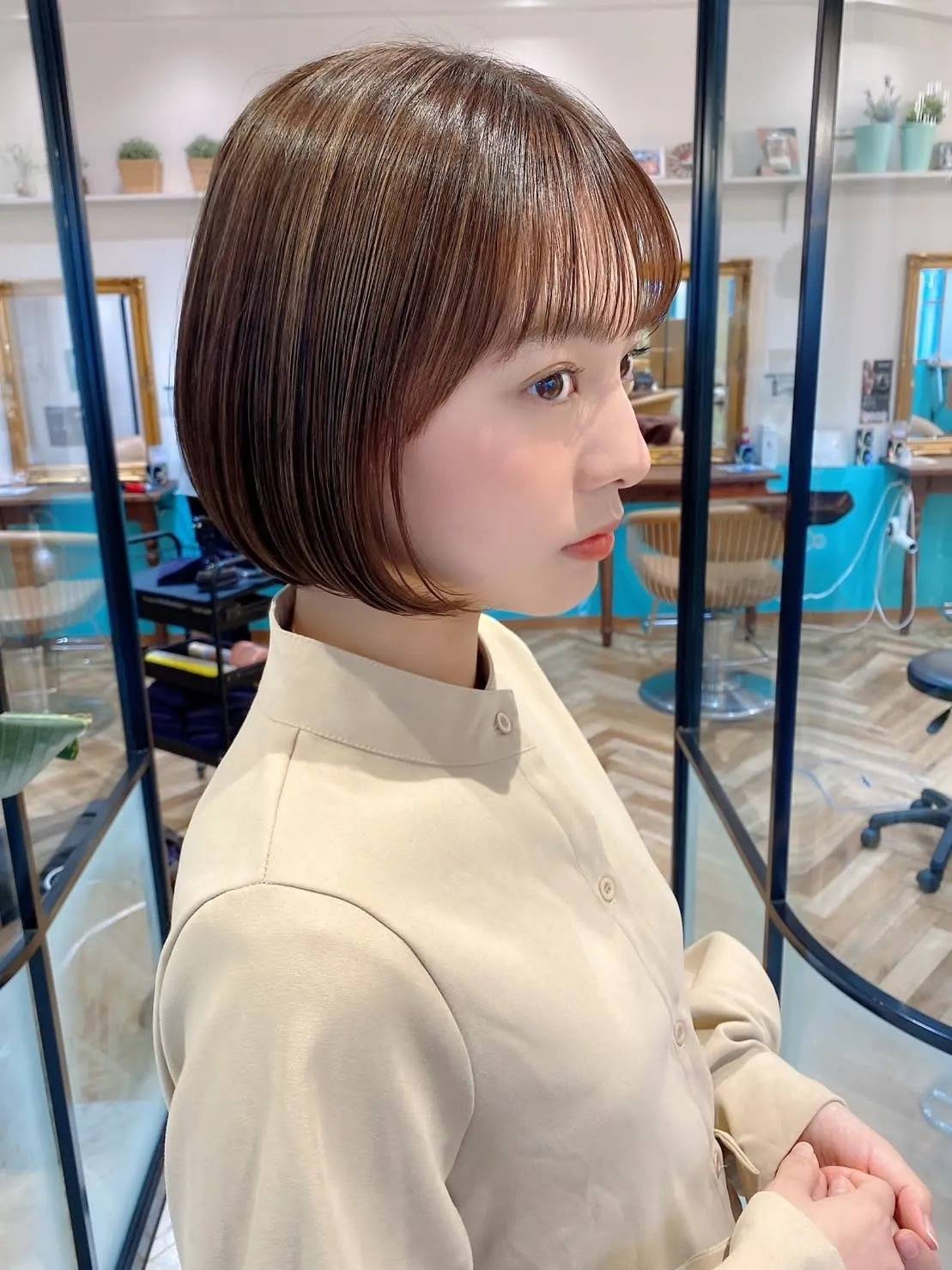 自然にまとまるボブ