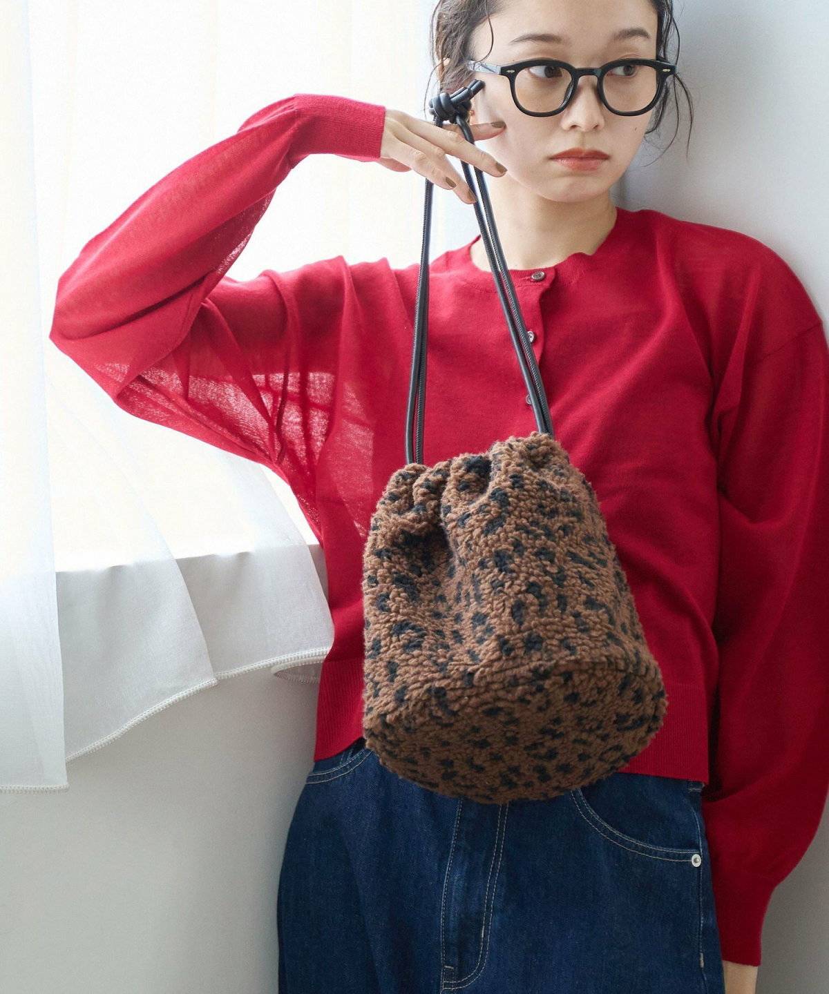 冬コーデの女性