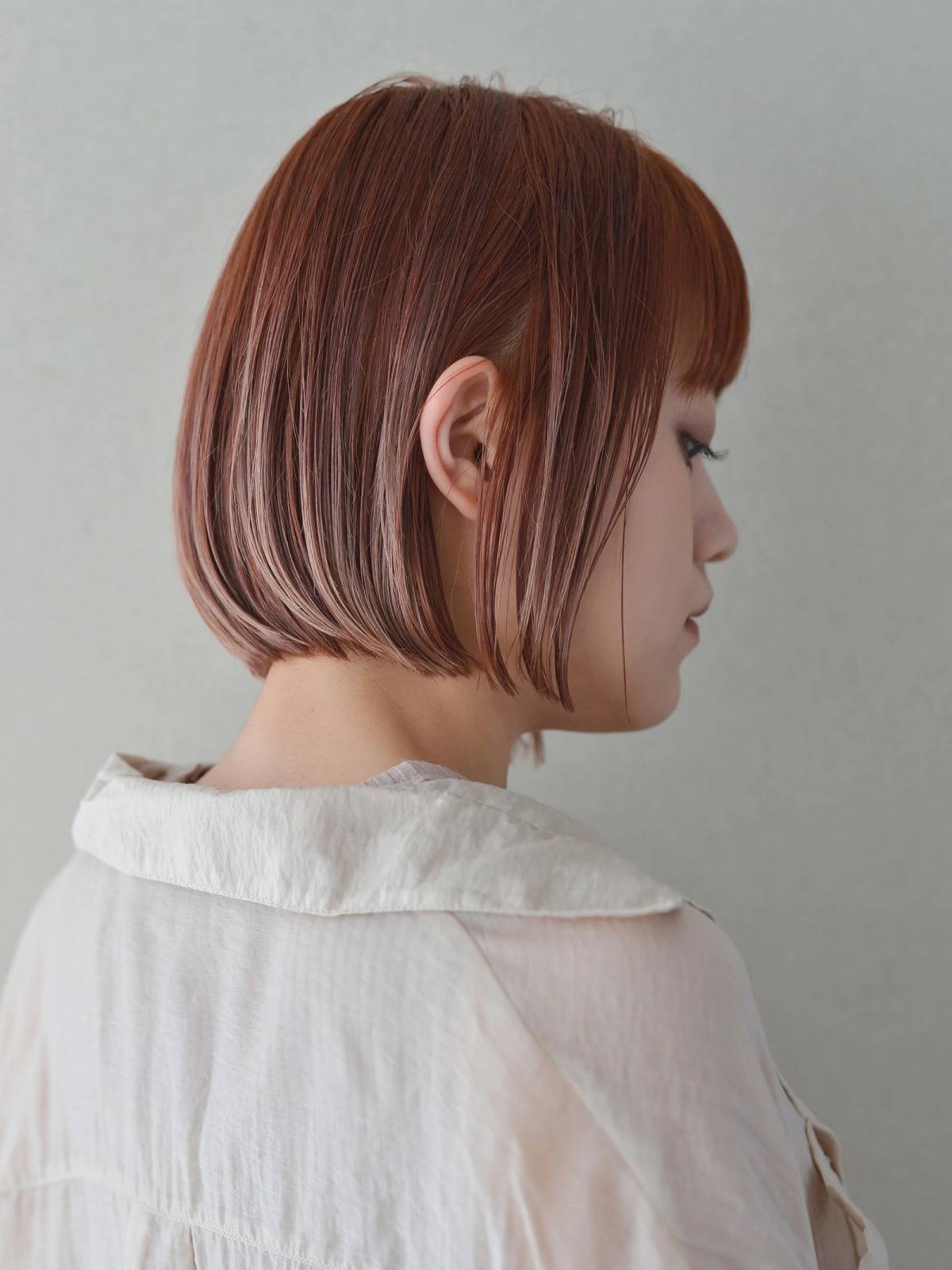 個性派カラーのコンパクトボブ