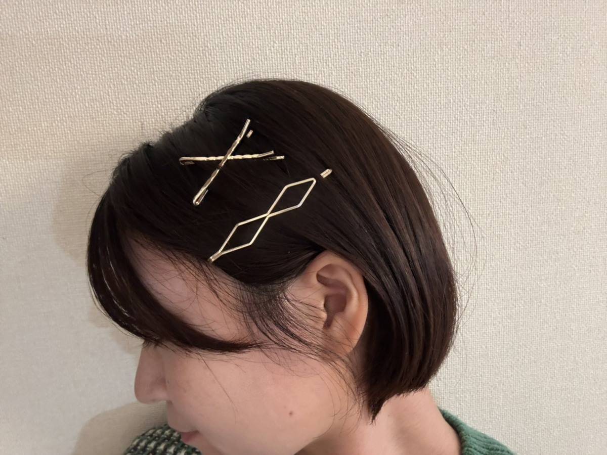 3COINS　メタルヘアピン　使用感