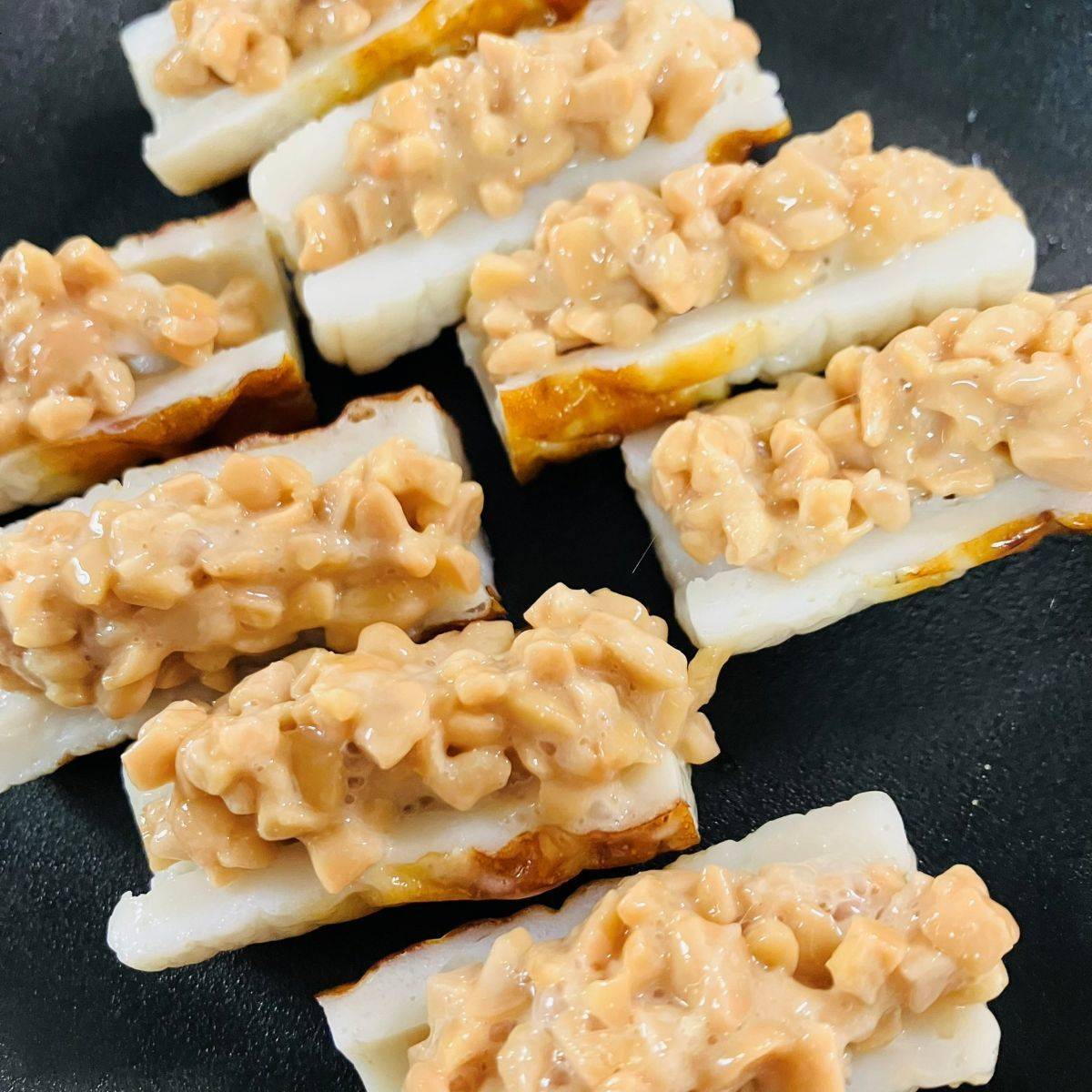 紀文公式の「ちくわボード(納豆)」のレシピ