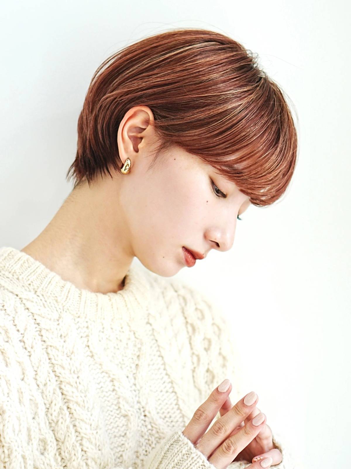 ツヤ感シンプルショート