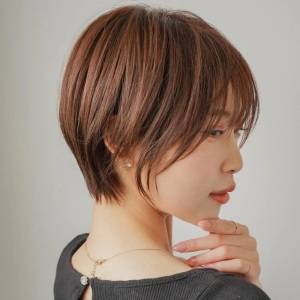  モカブラウンのくびれショート 