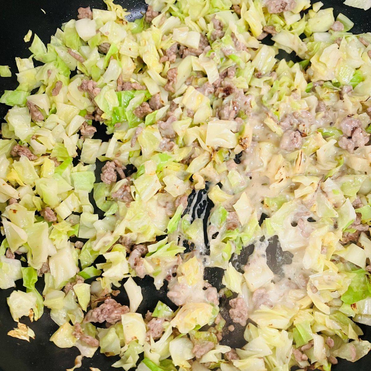 JAグループ公式の「もんじゃ風ひき肉キャベツ炒めカレー風味」のレシピ