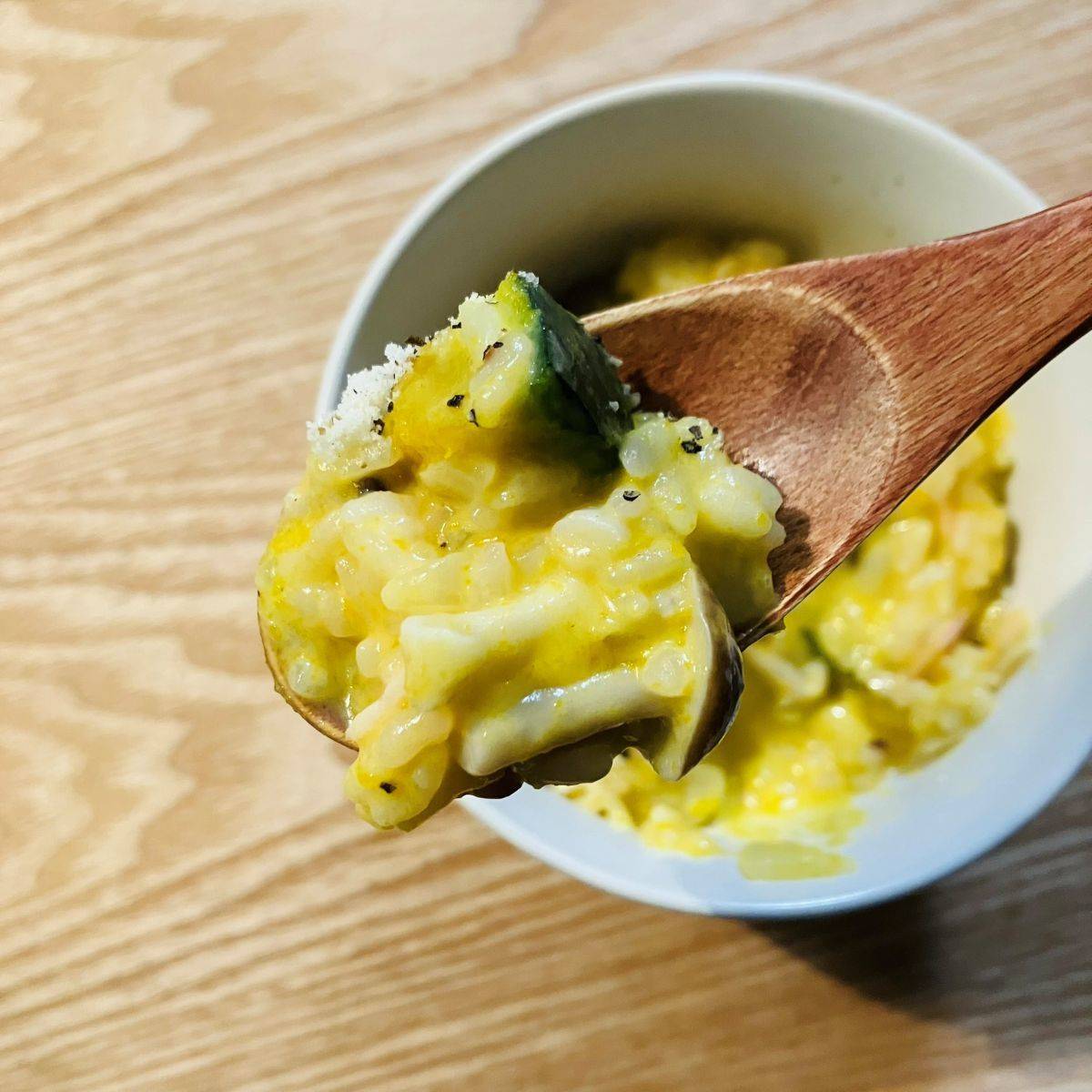 JAグループ公式の「ごろごろカボチャとキノコのリゾット風」のレシピ