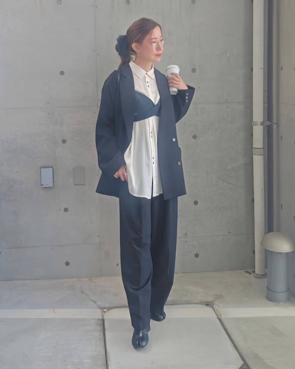 トップスの重ね着が◎