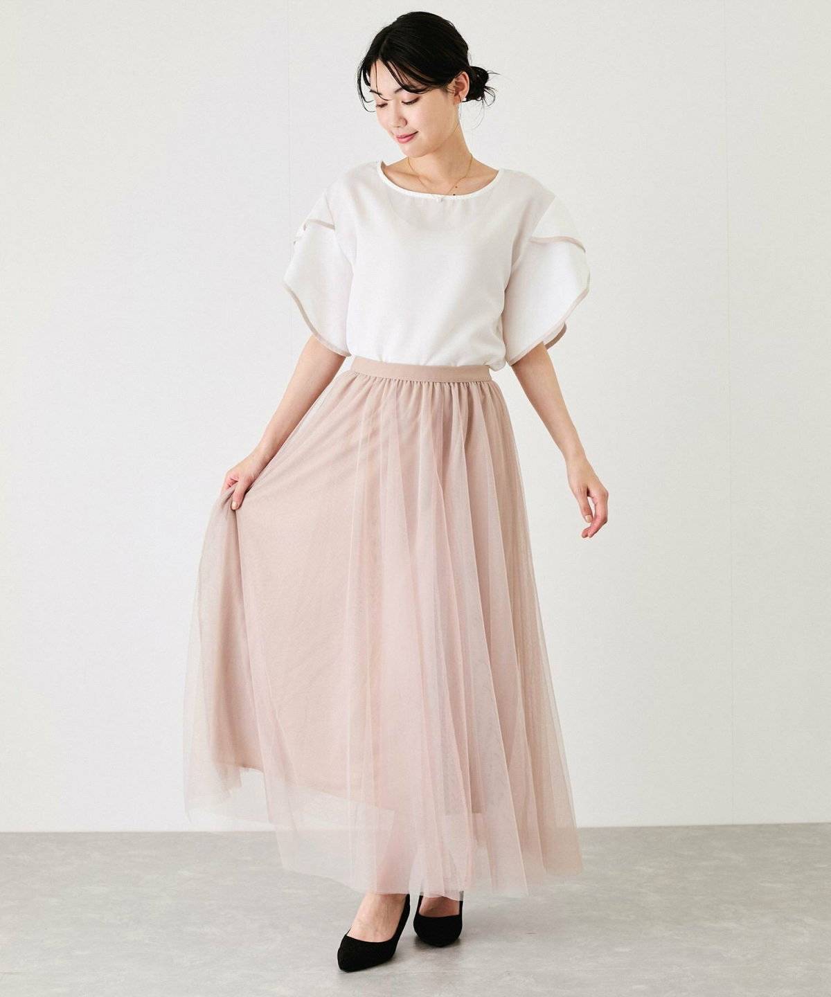 夏コーデの女性