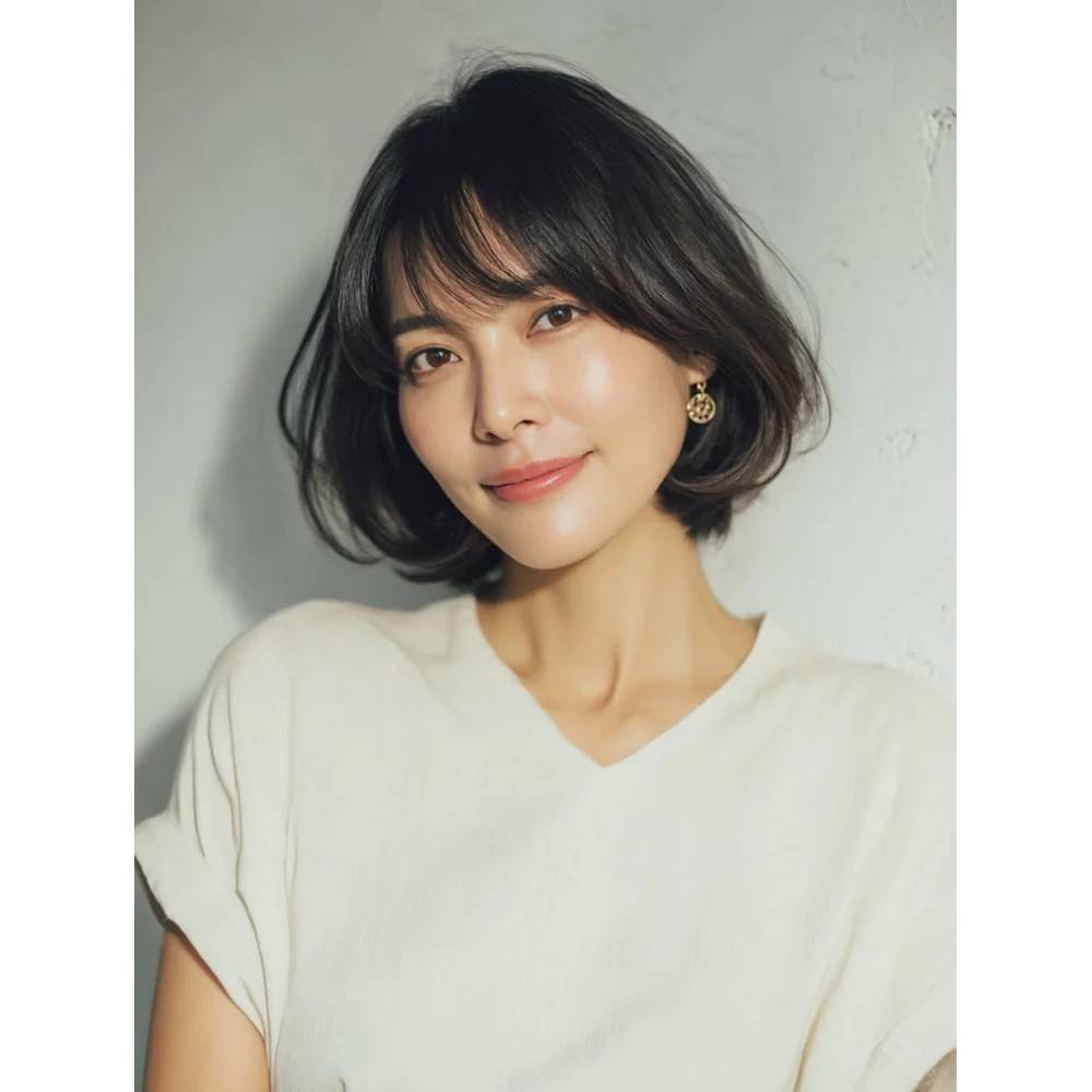 ひし形フォルムのクラシカルボブ