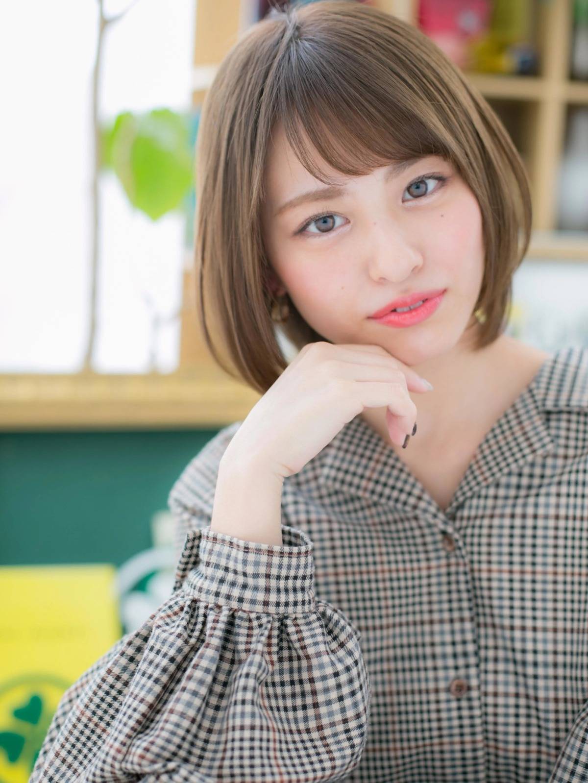 シンプル丸みボブ