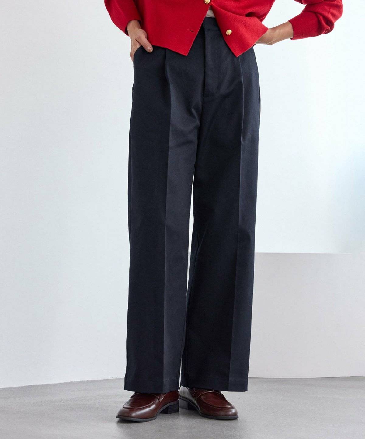 ハイウエストチノパンコーデ