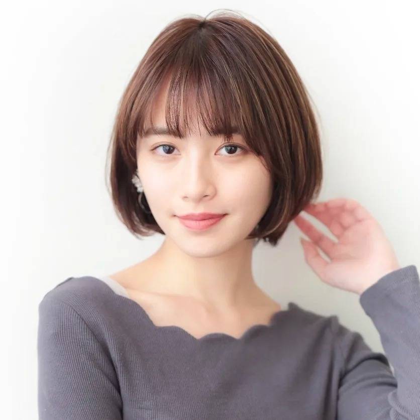 シンプルなナチュラルボブ
