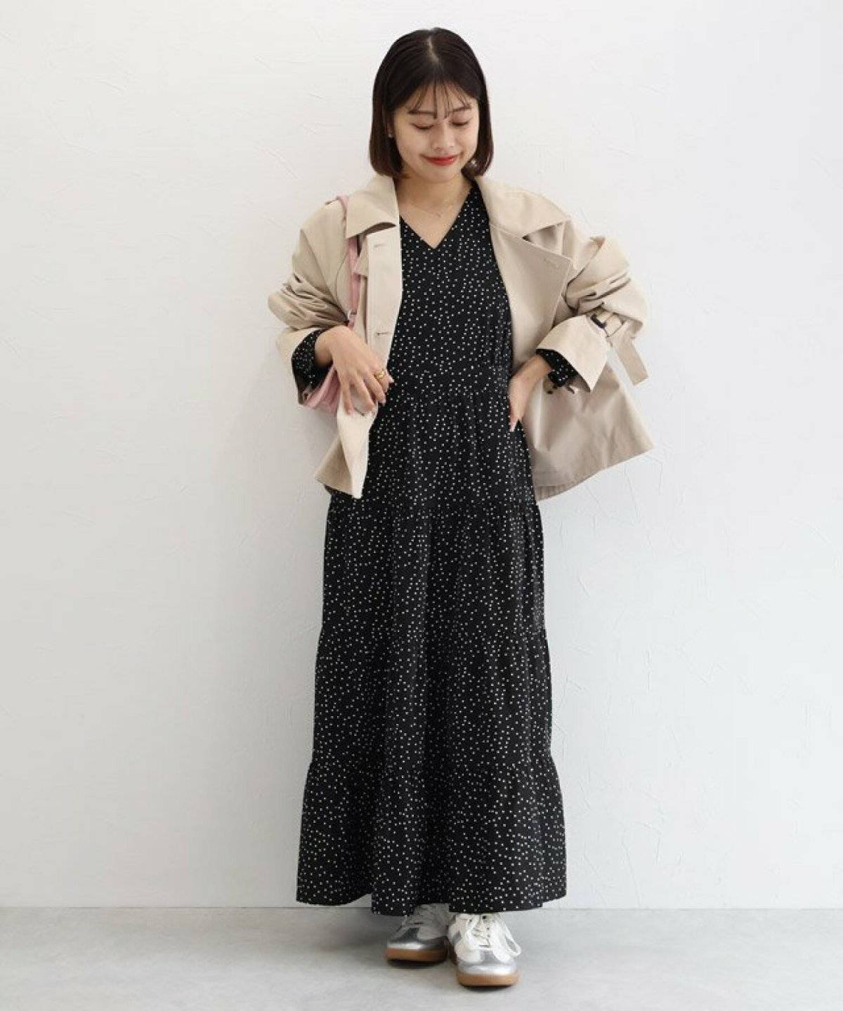 秋コーデの女性