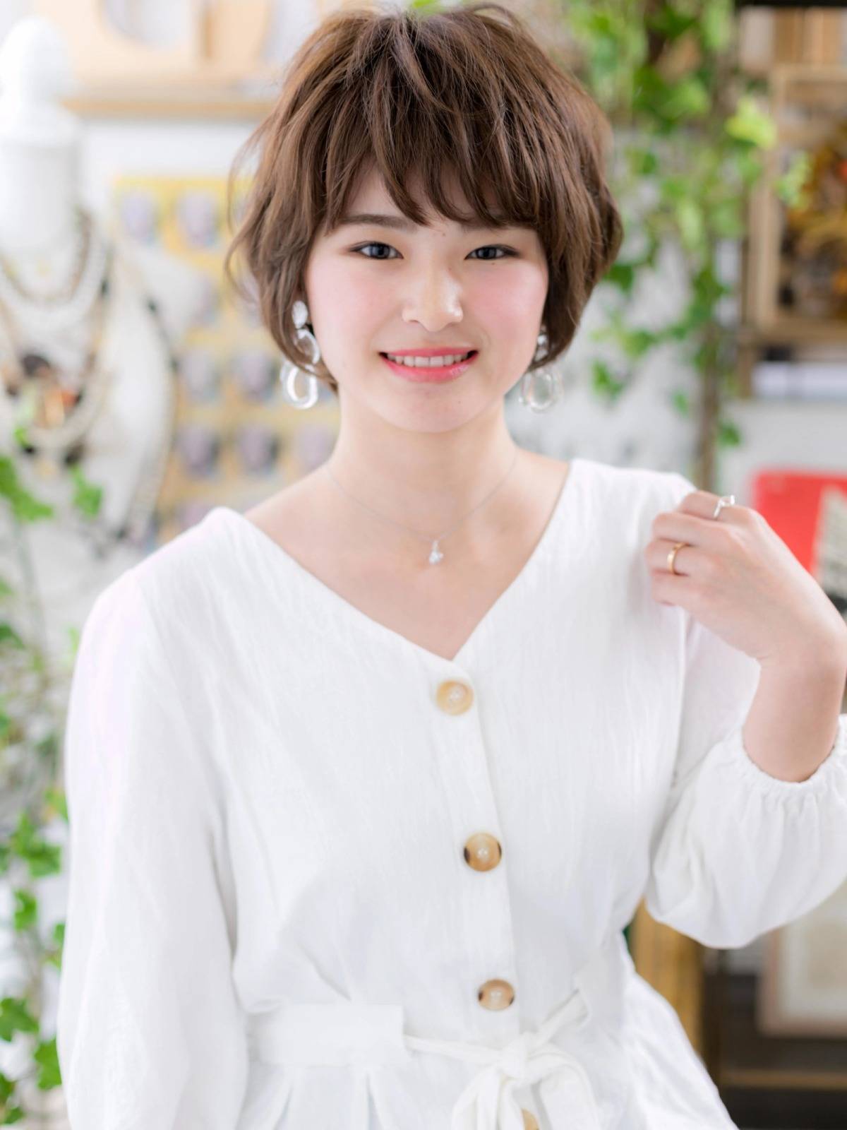 大人可愛いゆるふわショート