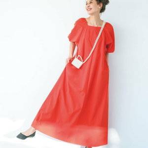 オレンジワンピースのコーデおすすめ8選♪ロング丈が◎〜春夏秋冬別〜