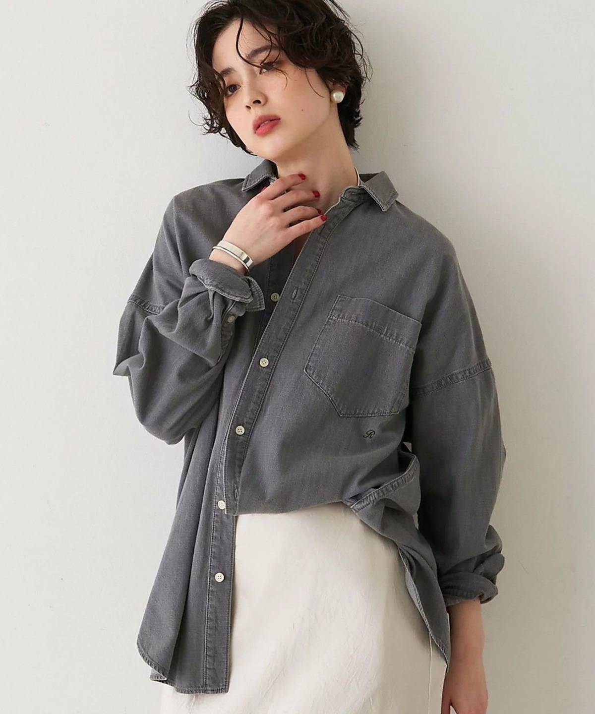 Rouge vif la cle NEWオーバーサイズデニムシャツ