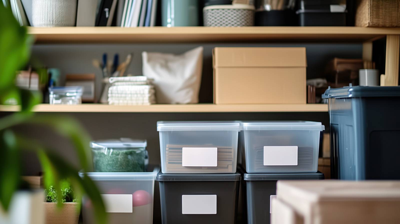 押入　勝負運　上がる　収納ボックス　ラベル