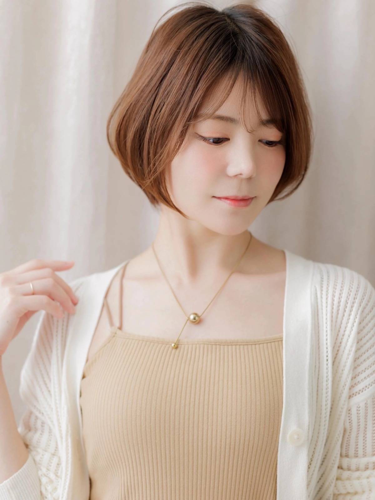 ひし形シルエットボブ