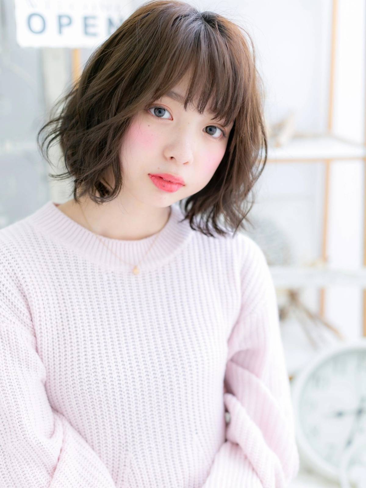 動きのあるニュアンスボブ