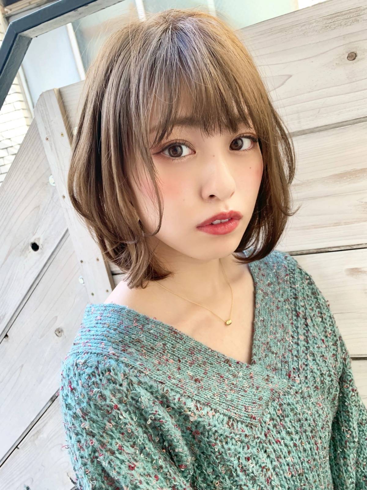 こなれひし形ボブ