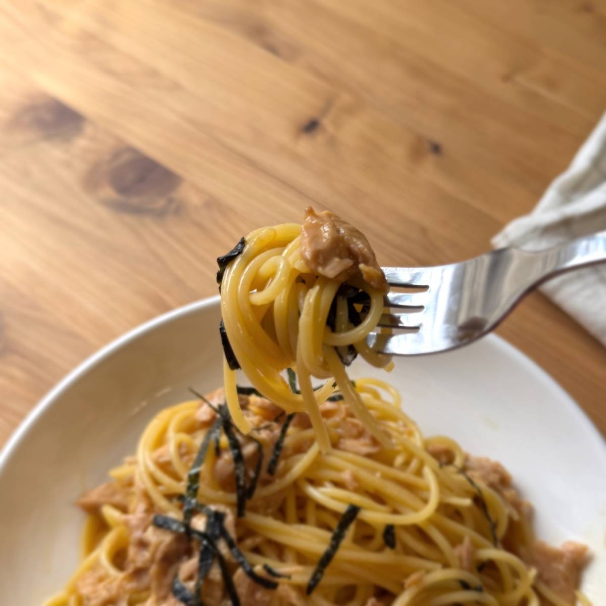 マ・マー公式の「混ぜるだけで簡単♪ツナのかまたまパスタ」のレシピ