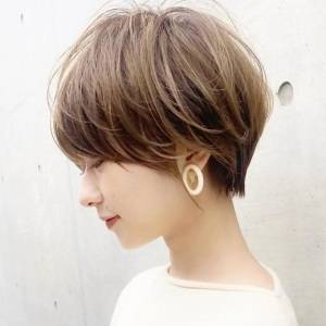  レイヤーマッシュショート 
