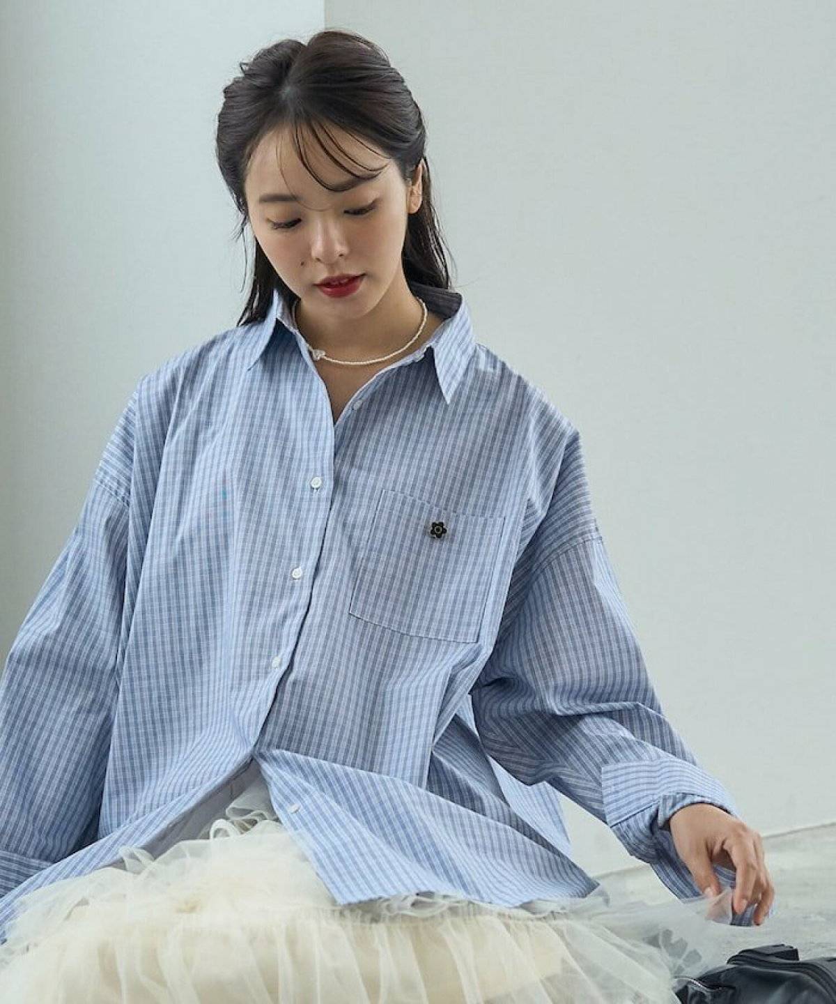 冬コーデの女性