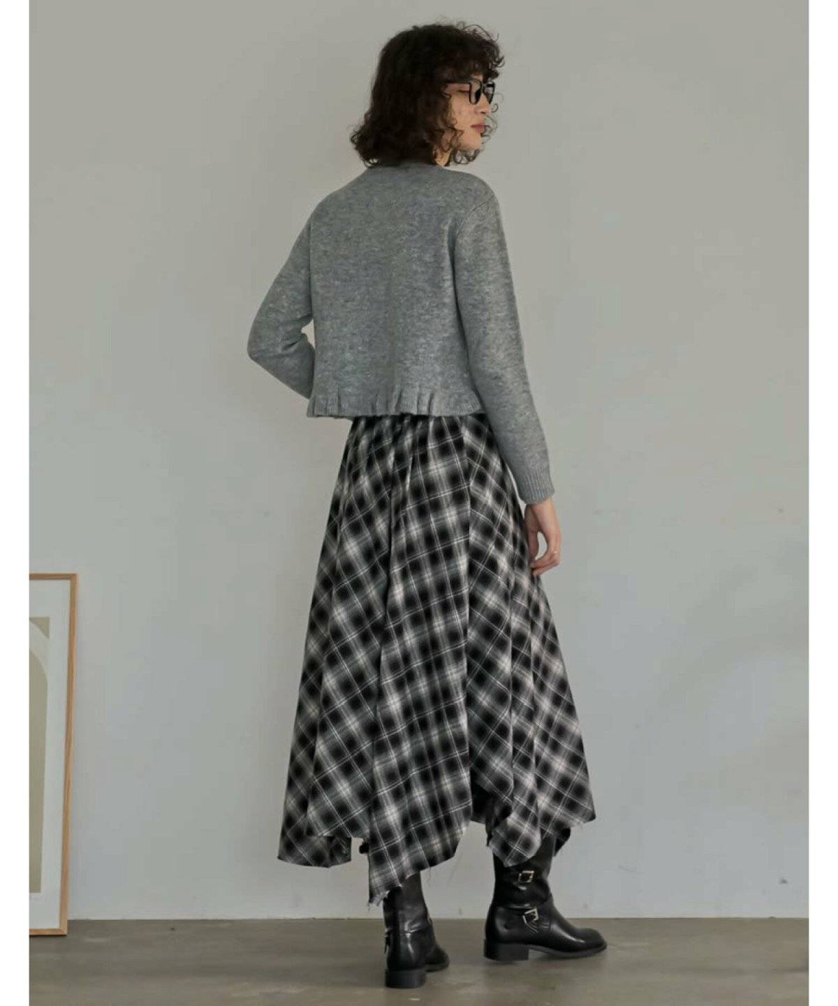 冬コーデの女性