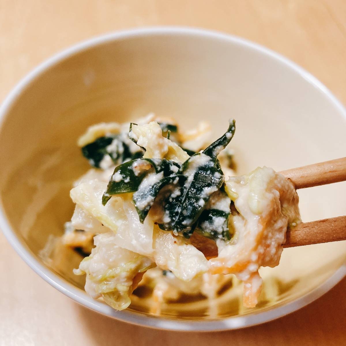 JAグループ公式の「人参白菜の白あえ」のレシピ