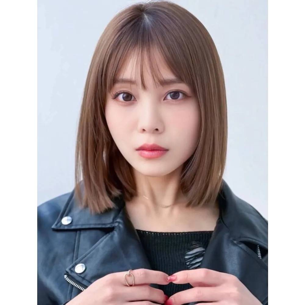 ナチュラルな切りっぱなしボブ