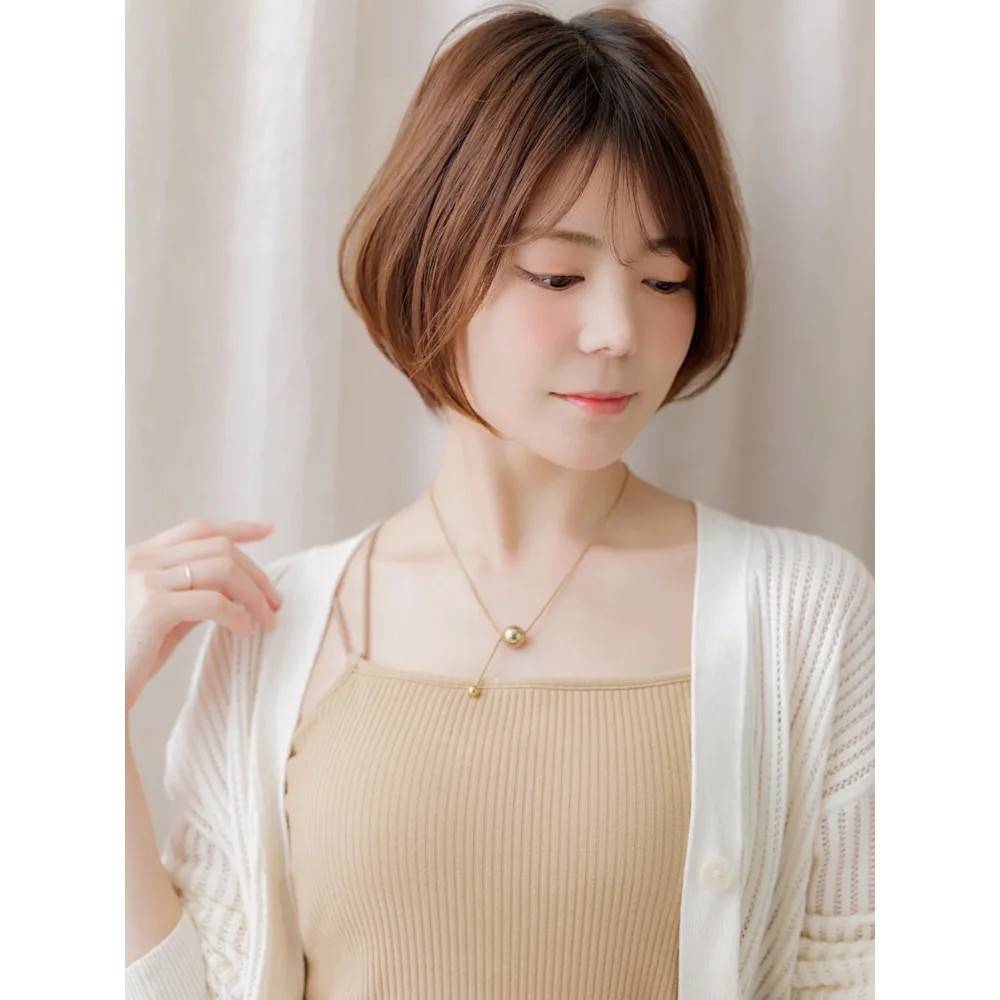 薄めバング×Aラインボブ