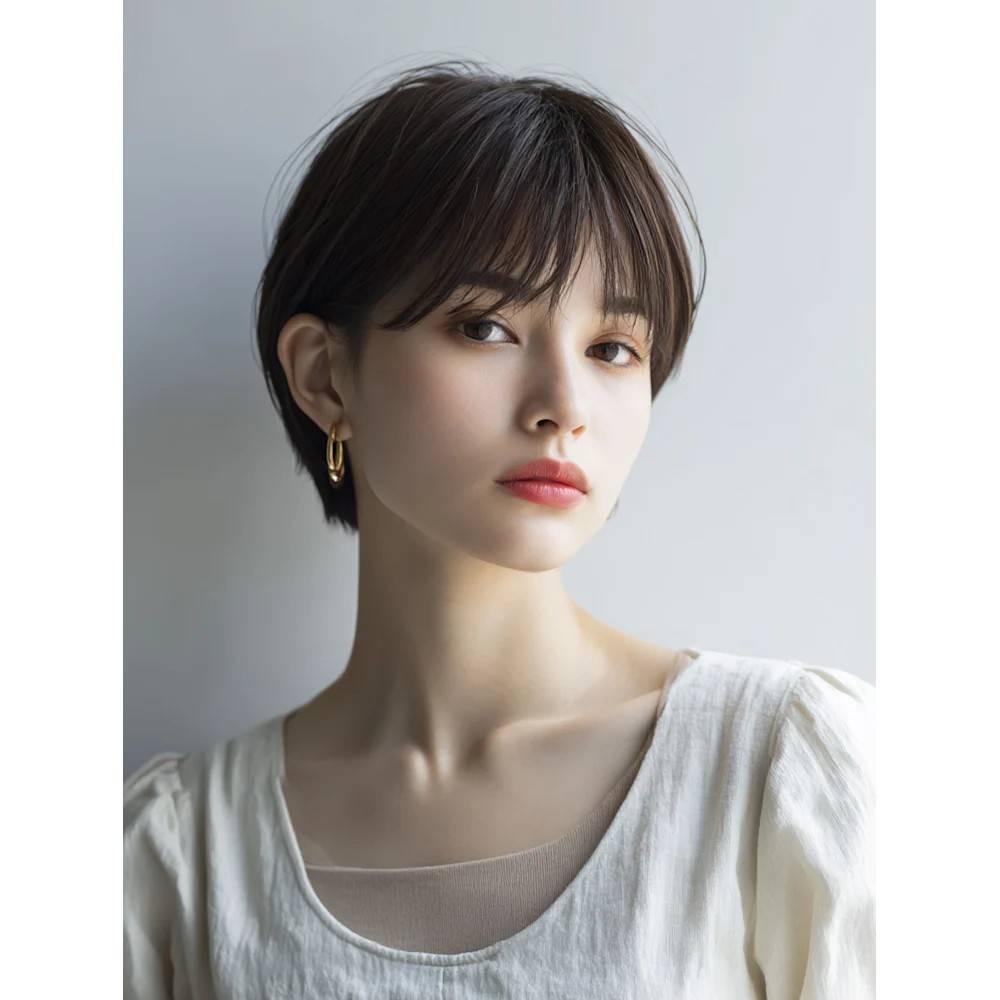 長め前髪×コンパクトショート