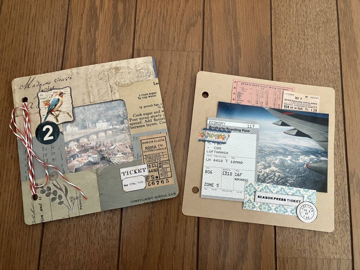 セリアのコラージュアルバムブック