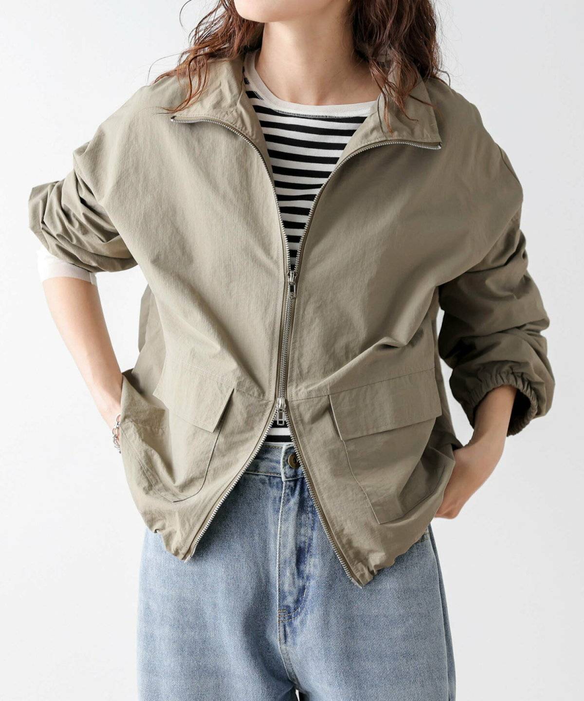 ミリタリージャケット×デニム