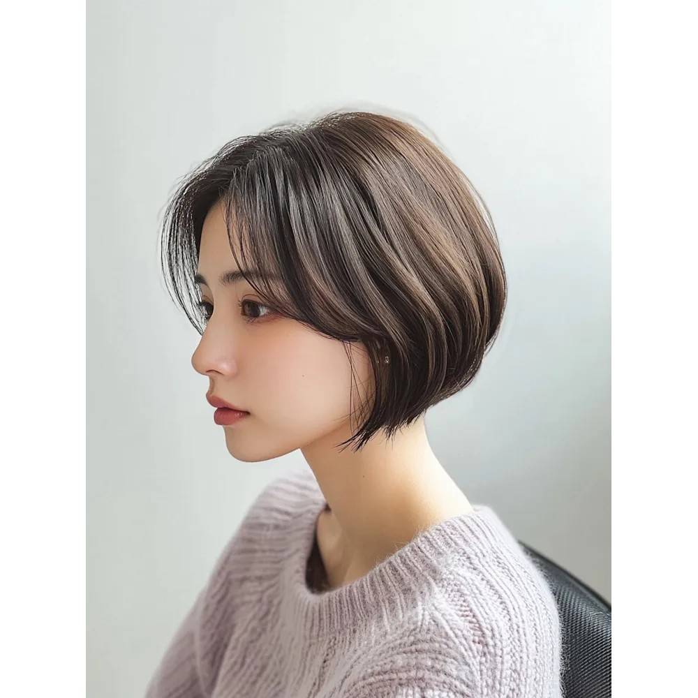 下重心の前下がりショート