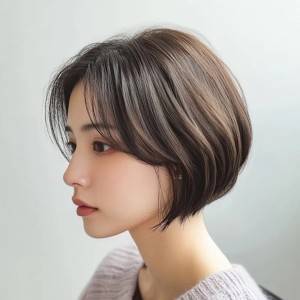  下重心の前下がりショート 