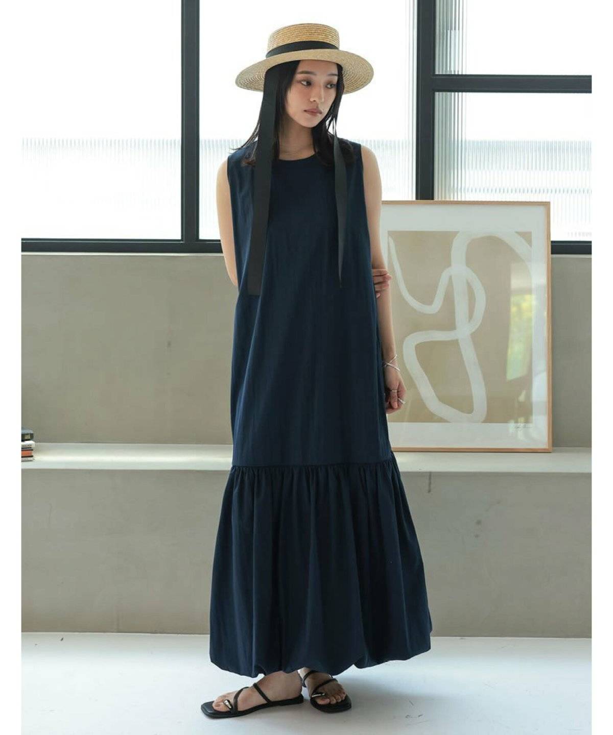 帽子をかぶった女性